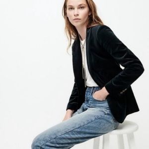 J.Crew Velvet Parke Blazer, Size 8 Tall